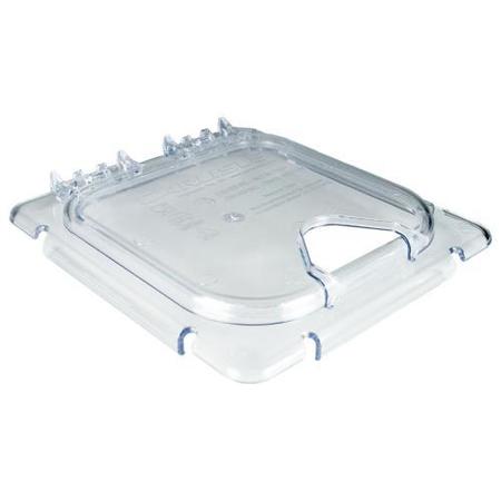 CARLISLE FOODSERVICE 1/6 Size Clear Hinged and Notched Coldmaster EZ Access Food Pan Lid CM10319Z07